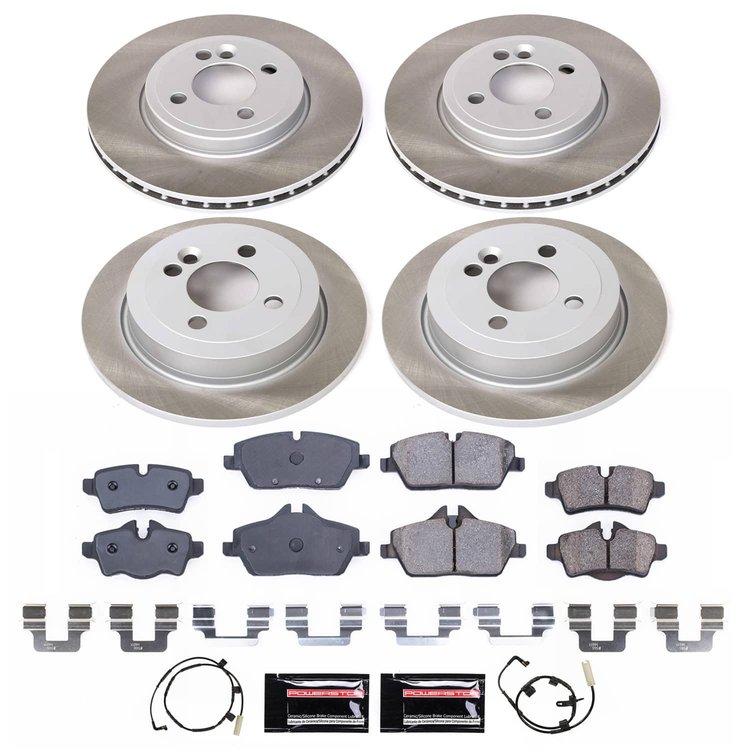 SC6298 Semi-Coated Rotor & Low-Dust Ceramic Brake Pad Kit
