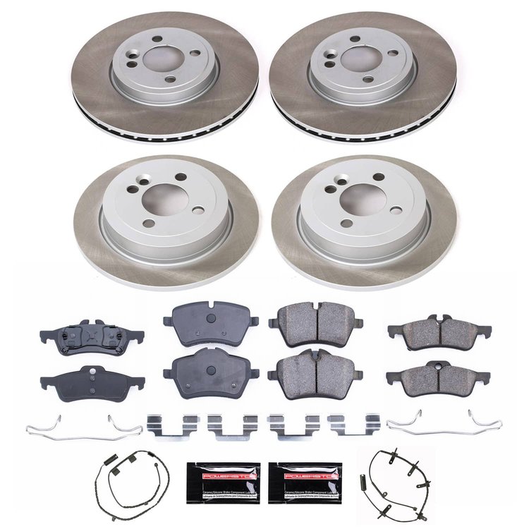SC6299 Semi-Coated Rotor & Low-Dust Ceramic Brake Pad Kit