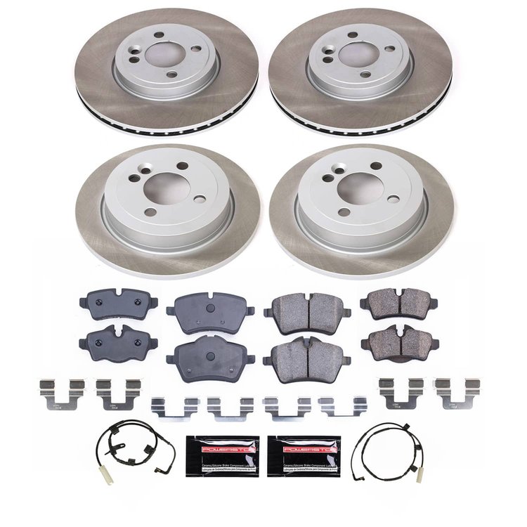 SC6301 Semi-Coated Rotor & Low-Dust Ceramic Brake Pad Kit