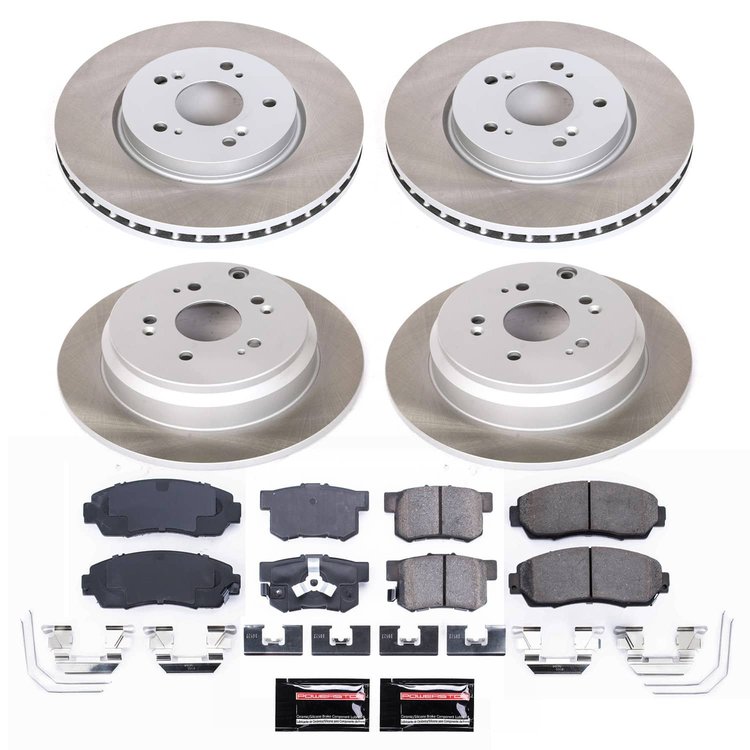 SC6305 Semi-Coated Rotor & Low-Dust Ceramic Brake Pad Kit