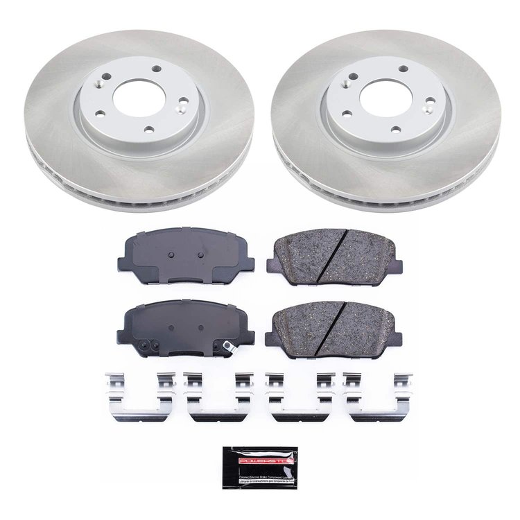 SC6306 Semi-Coated Rotor & Low-Dust Ceramic Brake Pad Kit