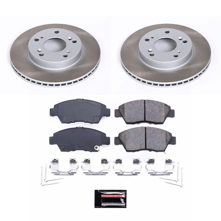 SC6317 Semi-Coated Rotor & Low-Dust Ceramic Brake Pad Kit