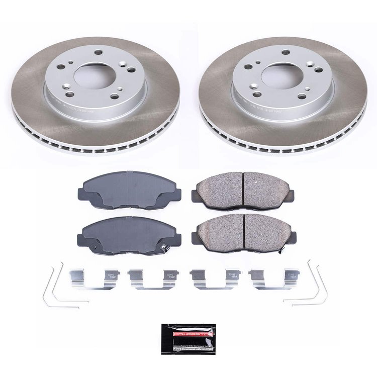 SC6319 Semi-Coated Rotor & Low-Dust Ceramic Brake Pad Kit