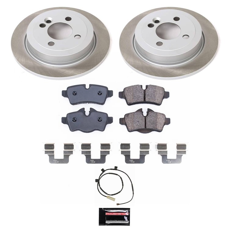 SC6331 Semi-Coated Rotor & Low-Dust Ceramic Brake Pad Kit