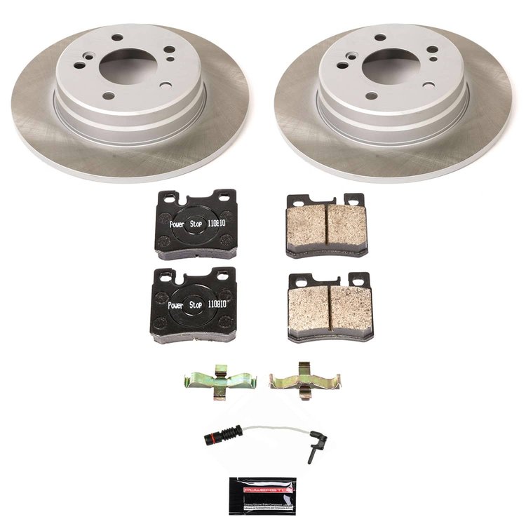 SC6332 Semi-Coated Rotor & Low-Dust Ceramic Brake Pad Kit