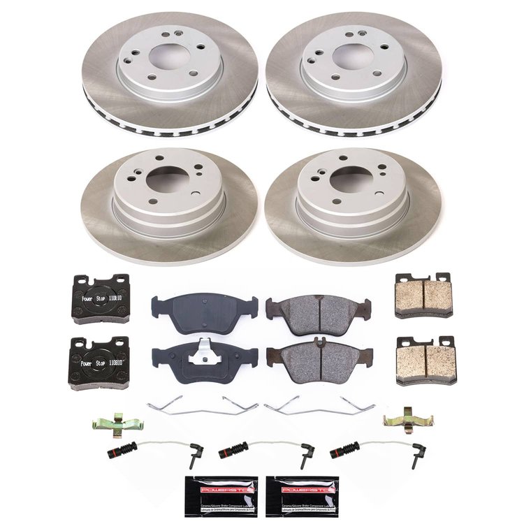 SC6343 Semi-Coated Rotor & Low-Dust Ceramic Brake Pad Kit
