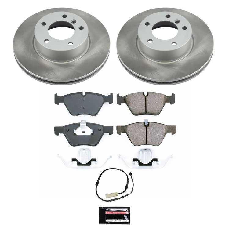 SC6346 Semi-Coated Rotor & Low-Dust Ceramic Brake Pad Kit