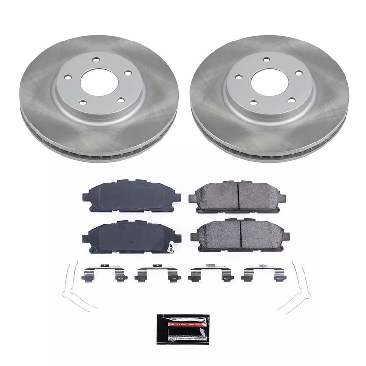 SC6360 Semi-Coated Rotor & Low-Dust Ceramic Brake Pad Kit