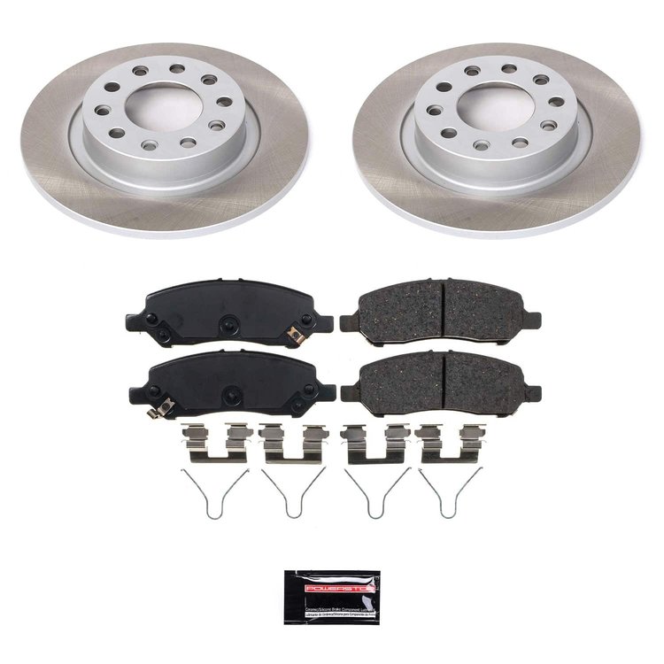 SC6371 Semi-Coated Rotor & Low-Dust Ceramic Brake Pad Kit