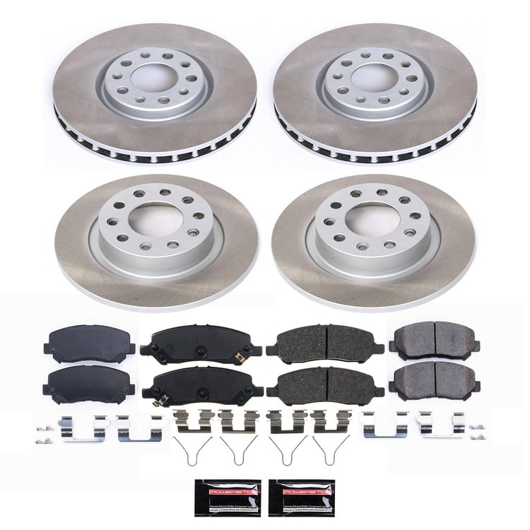 SC6373 Semi-Coated Rotor & Low-Dust Ceramic Brake Pad Kit