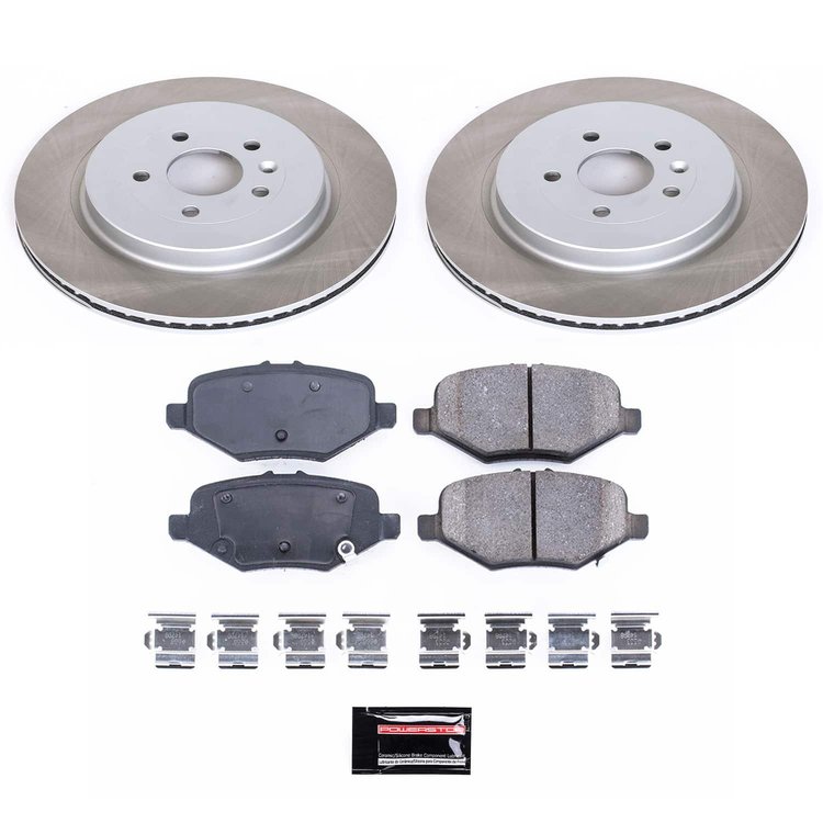 SC6376 Semi-Coated Rotor & Low-Dust Ceramic Brake Pad Kit