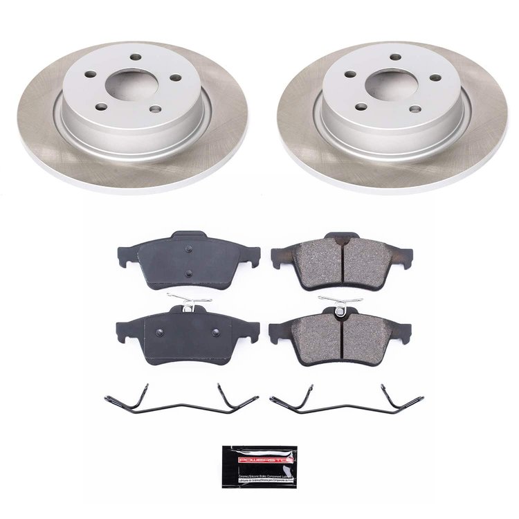SC6398 Semi-Coated Rotor & Low-Dust Ceramic Brake Pad Kit