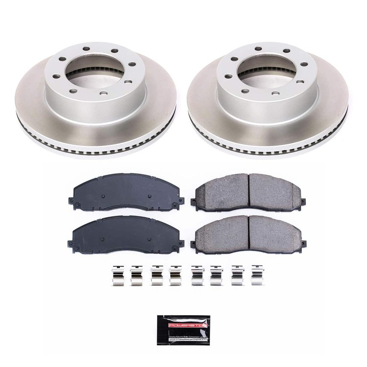 SC6403 Semi-Coated Rotor & Low-Dust Ceramic Brake Pad Kit