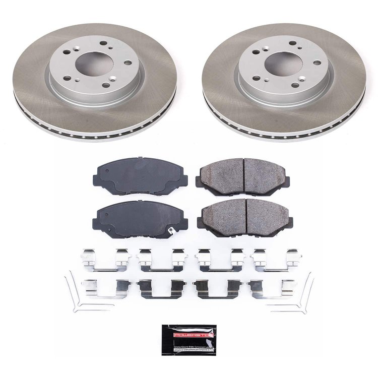 SC6490 Semi-Coated Rotor & Low-Dust Ceramic Brake Pad Kit