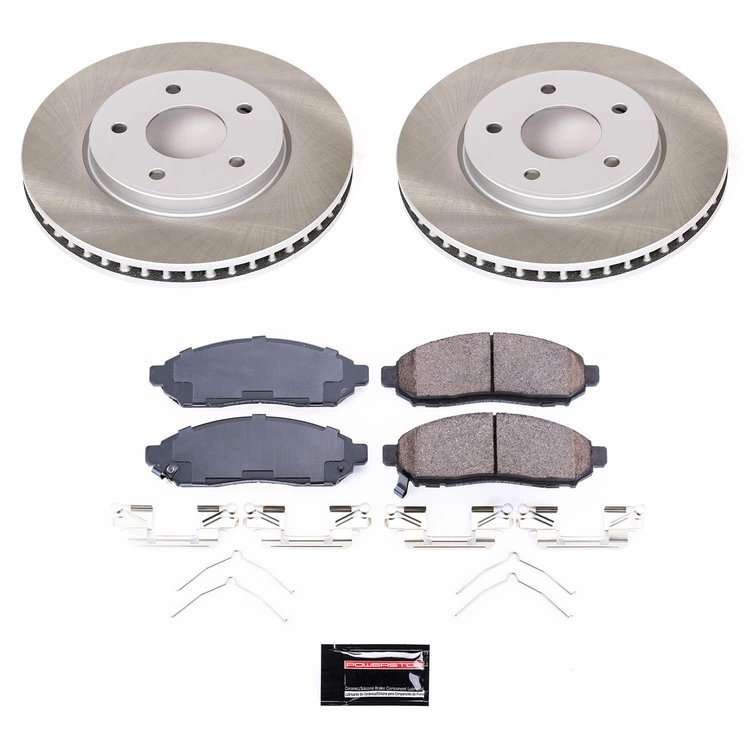 SC6492 Semi-Coated Rotor & Low-Dust Ceramic Brake Pad Kit