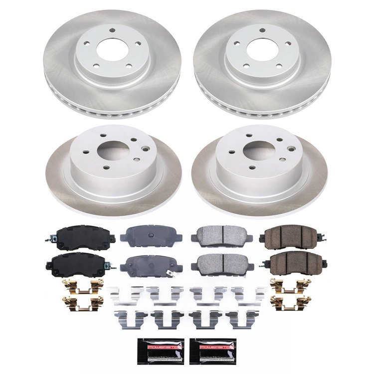 SC6495 Semi-Coated Rotor & Low-Dust Ceramic Brake Pad Kit