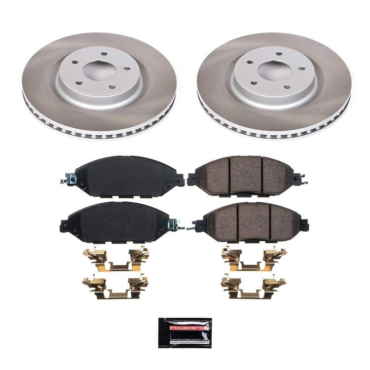 SC6496 Semi-Coated Rotor & Low-Dust Ceramic Brake Pad Kit