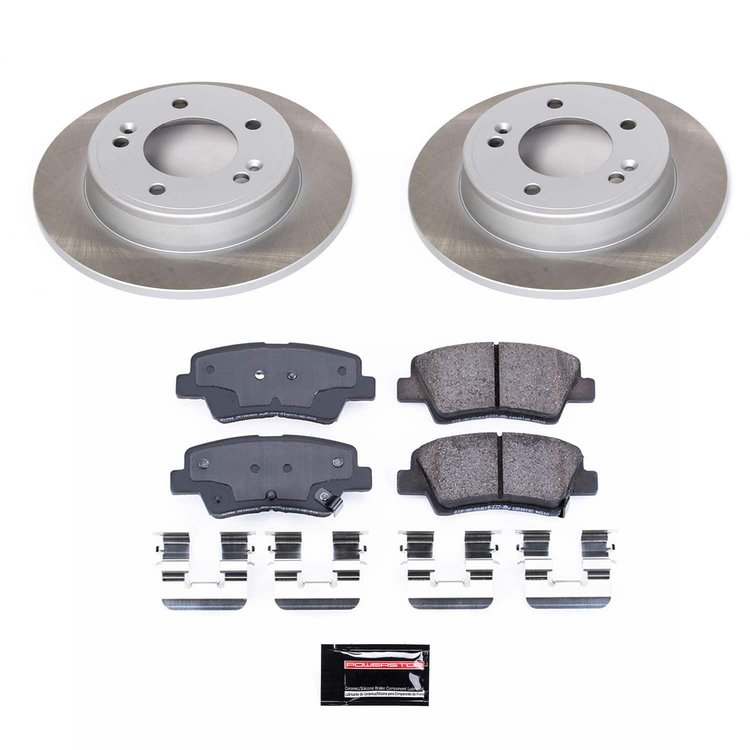 SC6502 Semi-Coated Rotor & Low-Dust Ceramic Brake Pad Kit