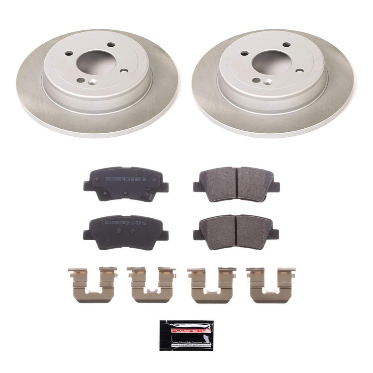 SC6507 Semi-Coated Rotor & Low-Dust Ceramic Brake Pad Kit