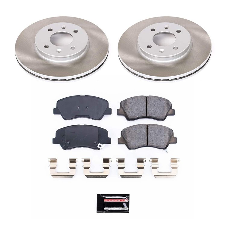 SC6508 Semi-Coated Rotor & Low-Dust Ceramic Brake Pad Kit