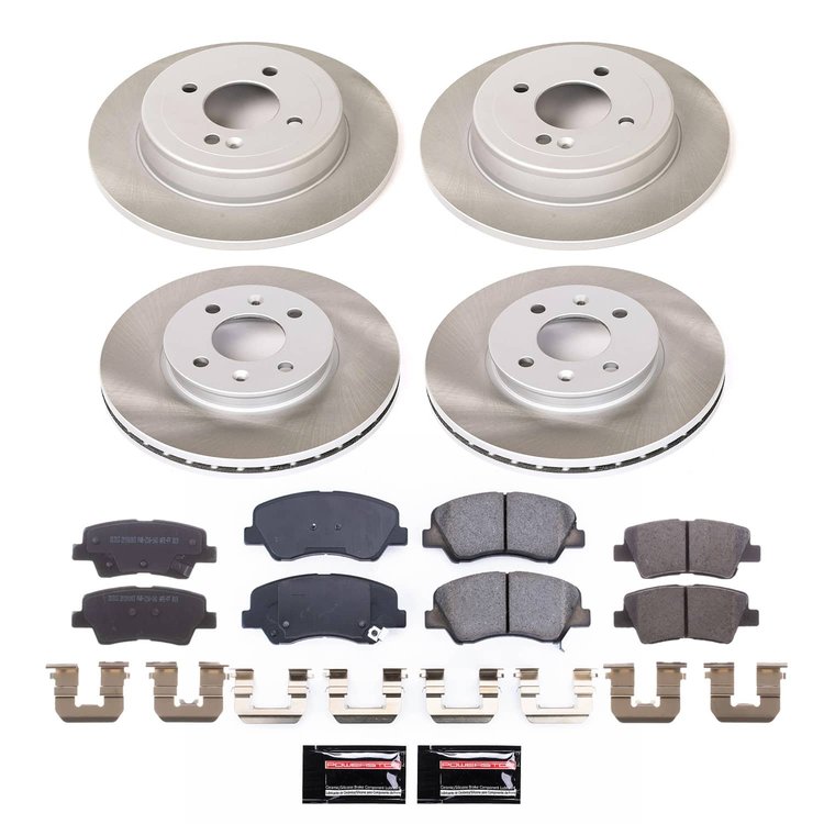 SC6509 Semi-Coated Rotor & Low-Dust Ceramic Brake Pad Kit