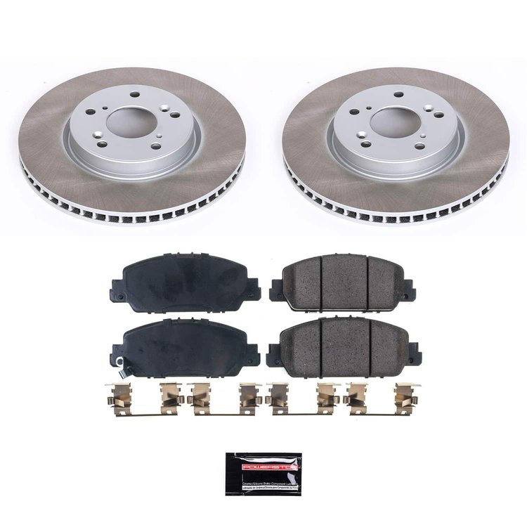 SC6515 Semi-Coated Rotor & Low-Dust Ceramic Brake Pad Kit