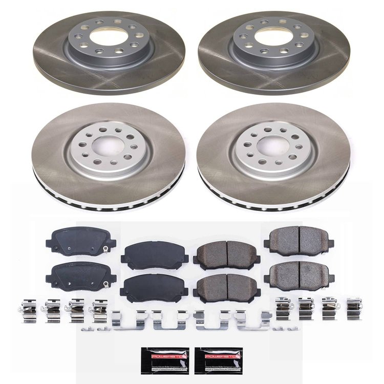 SC6539 Semi-Coated Rotor & Low-Dust Ceramic Brake Pad Kit
