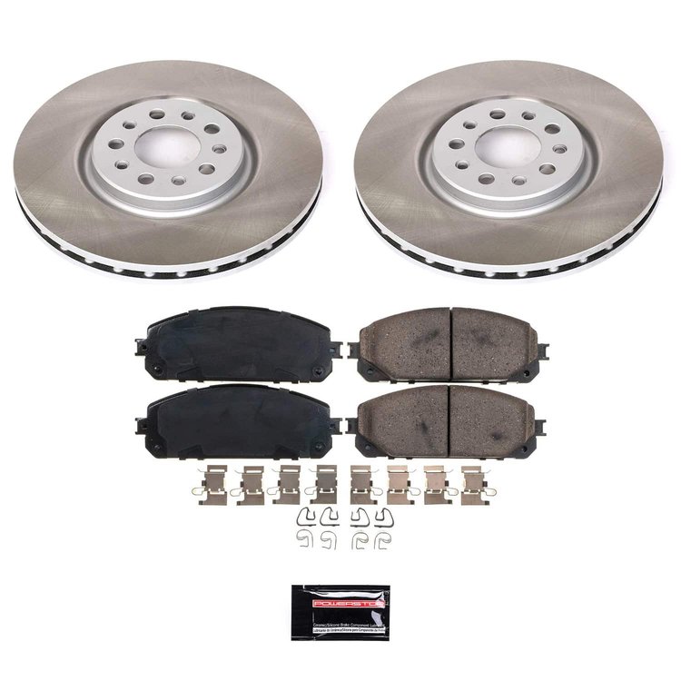 SC6540 Semi-Coated Rotor & Low-Dust Ceramic Brake Pad Kit