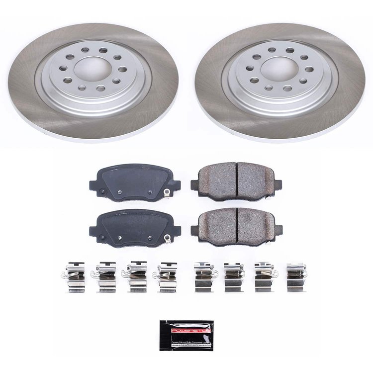 SC6542 Semi-Coated Rotor & Low-Dust Ceramic Brake Pad Kit