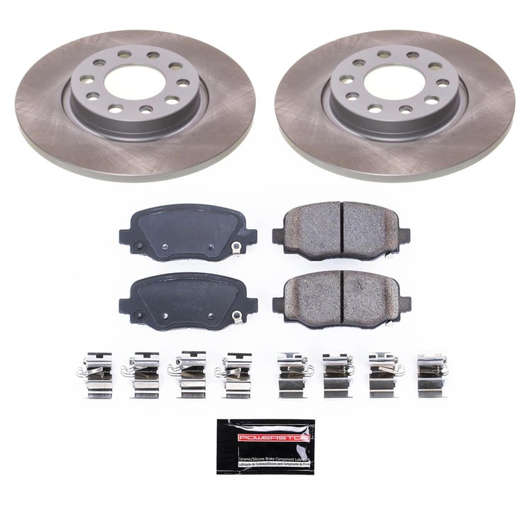 SC6543 Semi-Coated Rotor & Low-Dust Ceramic Brake Pad Kit