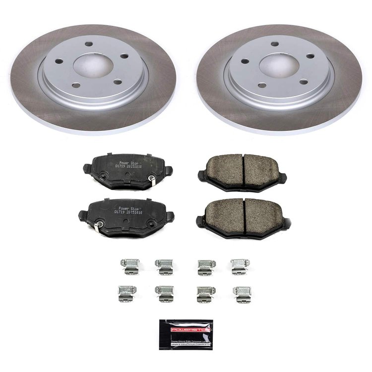 SC6544 Semi-Coated Rotor & Low-Dust Ceramic Brake Pad Kit