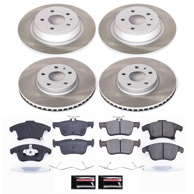 SC6556 Semi-Coated Rotor & Low-Dust Ceramic Brake Pad Kit