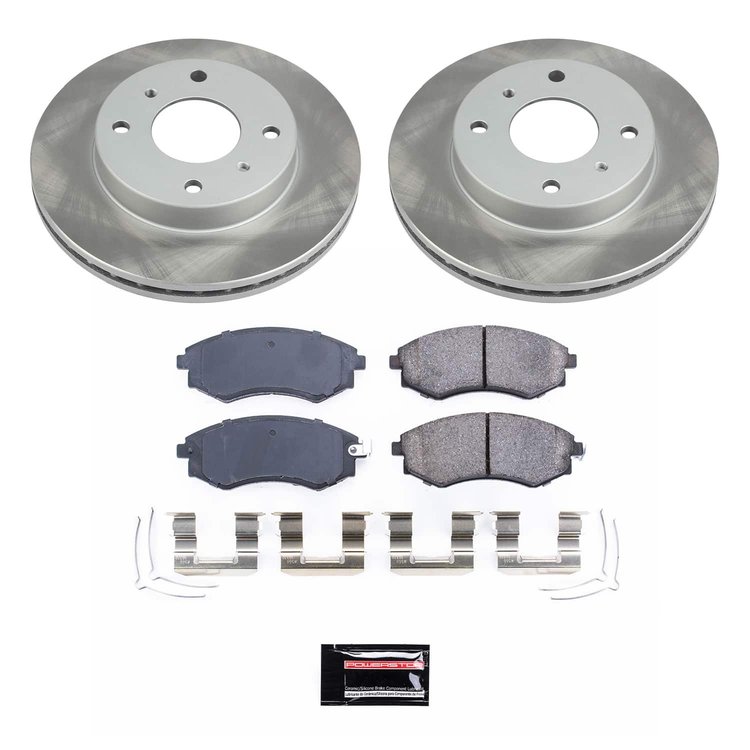 SC656 Semi-Coated Rotor & Low-Dust Ceramic Brake Pad Kit