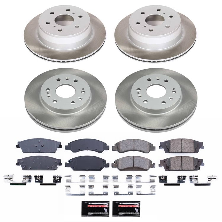 SC6560 Semi-Coated Rotor & Low-Dust Ceramic Brake Pad Kit