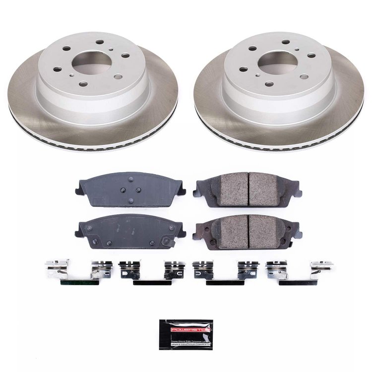 SC6562 Semi-Coated Rotor & Low-Dust Ceramic Brake Pad Kit