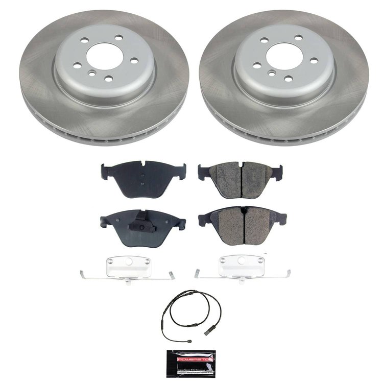 SC6581 Semi-Coated Rotor & Low-Dust Ceramic Brake Pad Kit