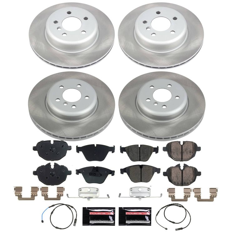 SC6582 Semi-Coated Rotor & Low-Dust Ceramic Brake Pad Kit
