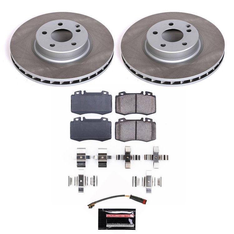 SC6601 Semi-Coated Rotor & Low-Dust Ceramic Brake Pad Kit