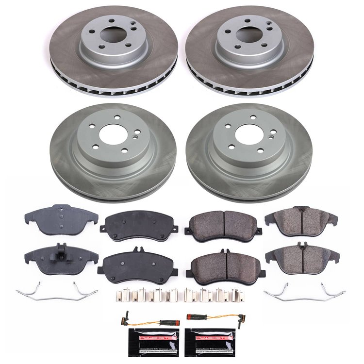 SC6604 Semi-Coated Rotor & Low-Dust Ceramic Brake Pad Kit