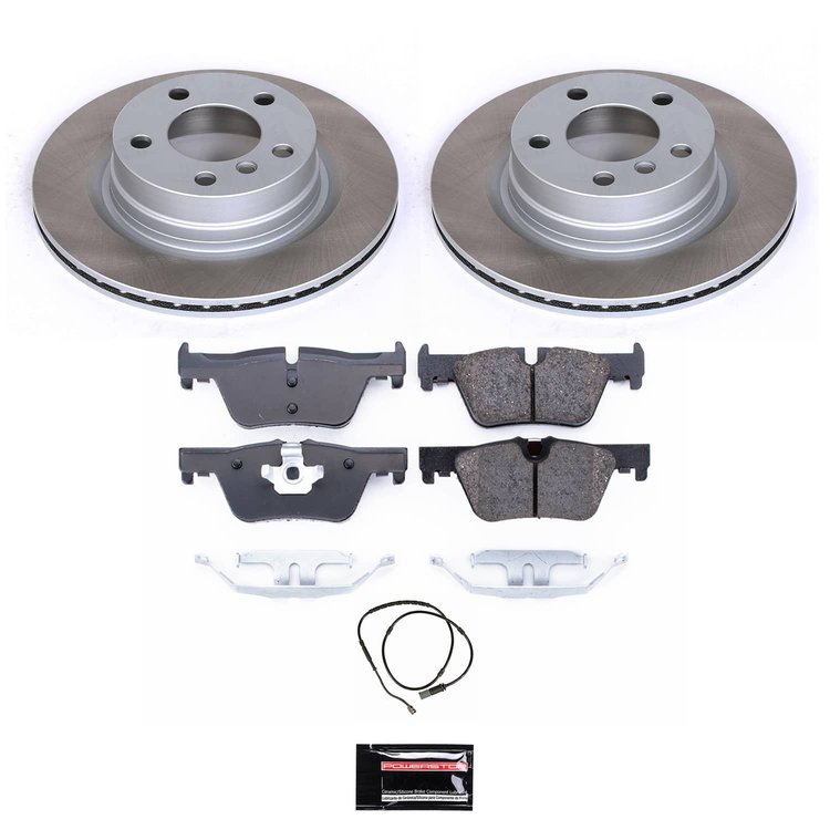 SC6656 Semi-Coated Rotor & Low-Dust Ceramic Brake Pad Kit