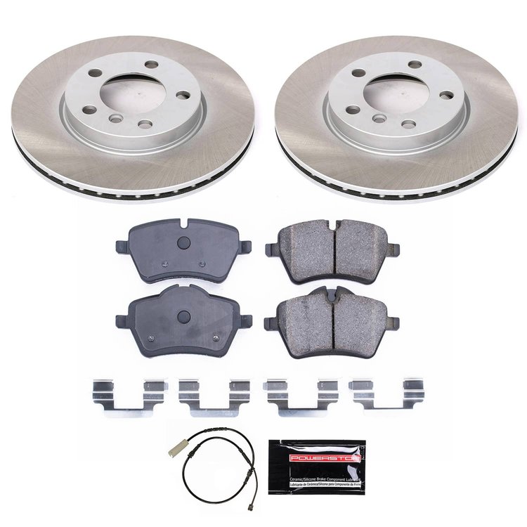 SC6662 Semi-Coated Rotor & Low-Dust Ceramic Brake Pad Kit