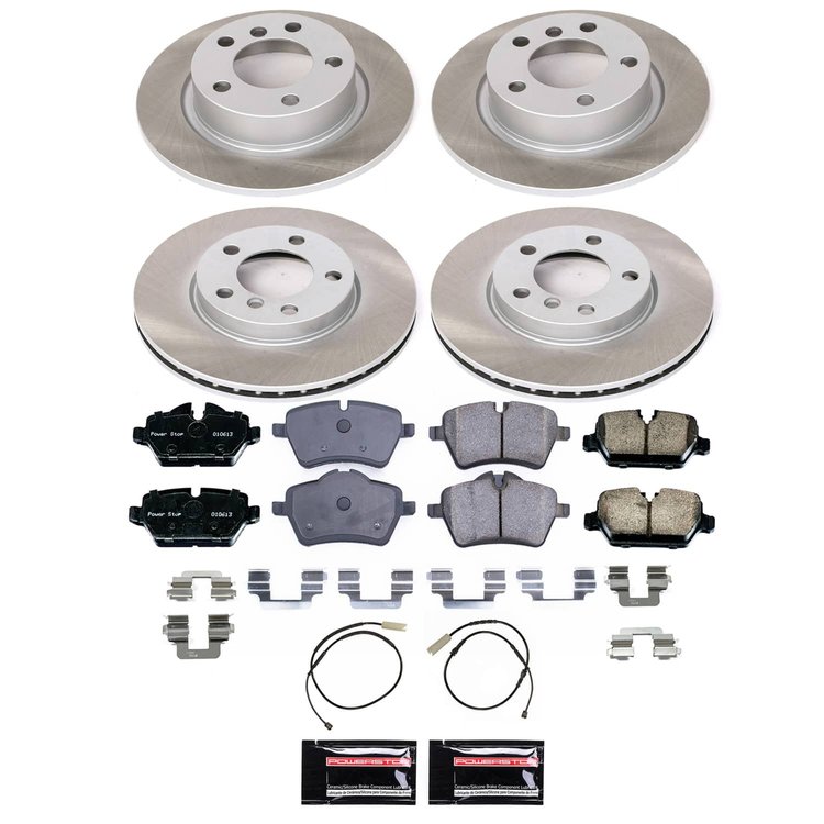 SC6663 Semi-Coated Rotor & Low-Dust Ceramic Brake Pad Kit