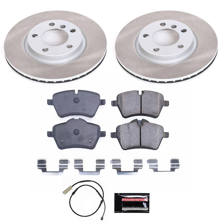 SC6665 Semi-Coated Rotor & Low-Dust Ceramic Brake Pad Kit