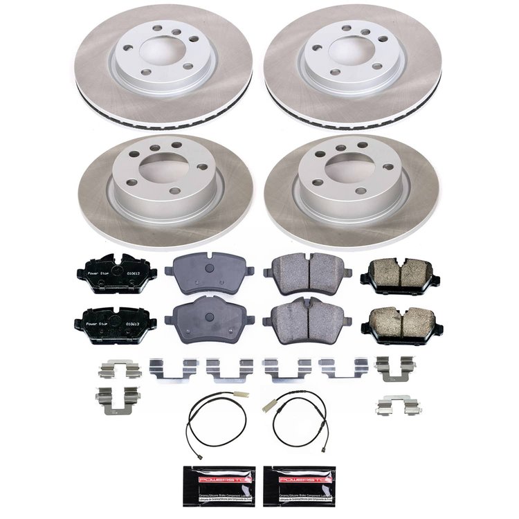SC6666 Semi-Coated Rotor & Low-Dust Ceramic Brake Pad Kit