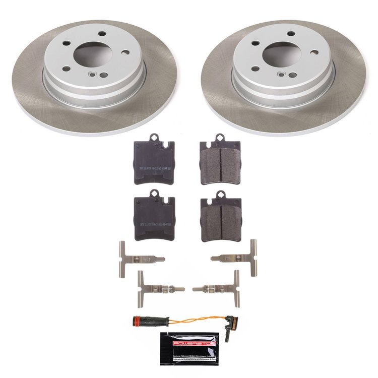 SC6698 Semi-Coated Rotor & Low-Dust Ceramic Brake Pad Kit