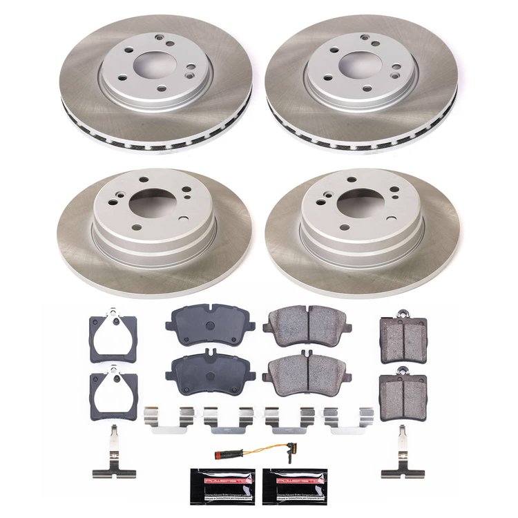 SC6703 Semi-Coated Rotor & Low-Dust Ceramic Brake Pad Kit