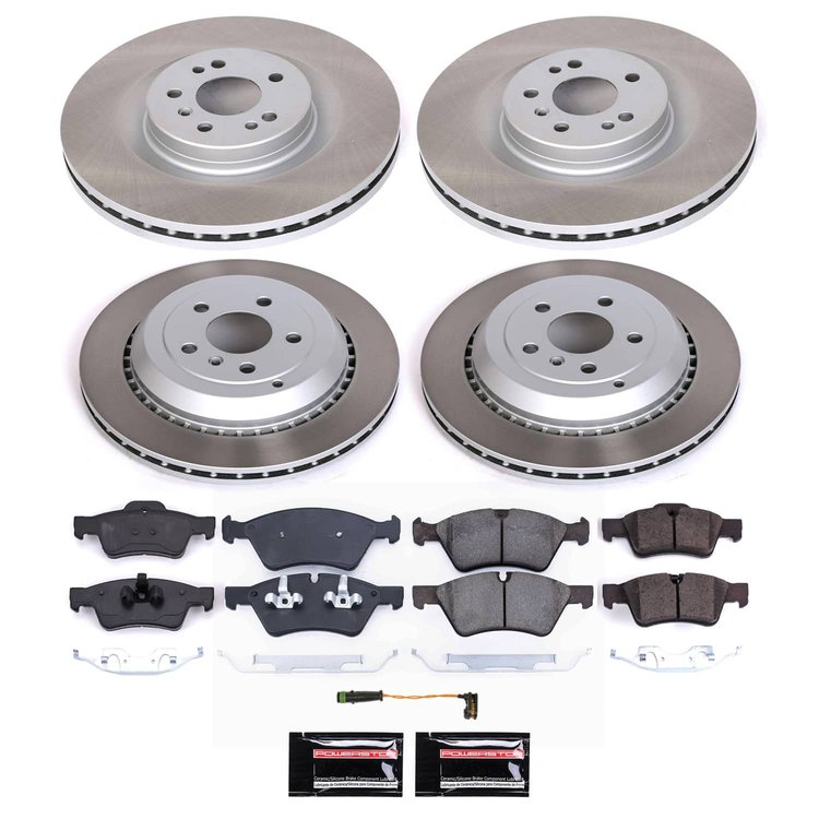 SC6707 Semi-Coated Rotor & Low-Dust Ceramic Brake Pad Kit