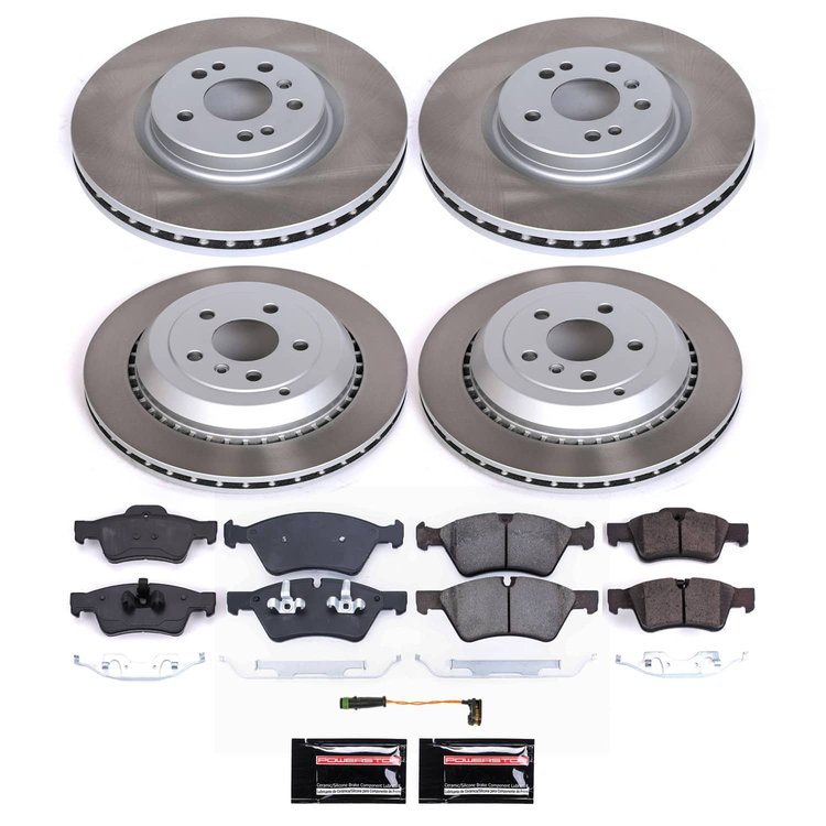SC6711 Semi-Coated Rotor & Low-Dust Ceramic Brake Pad Kit