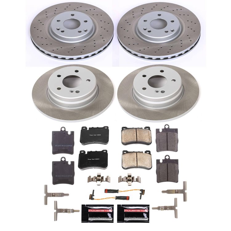 SC6714 Semi-Coated Rotor & Low-Dust Ceramic Brake Pad Kit