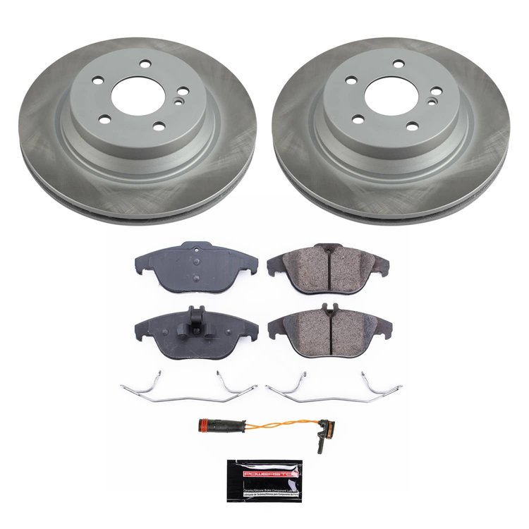 SC6715 Semi-Coated Rotor & Low-Dust Ceramic Brake Pad Kit